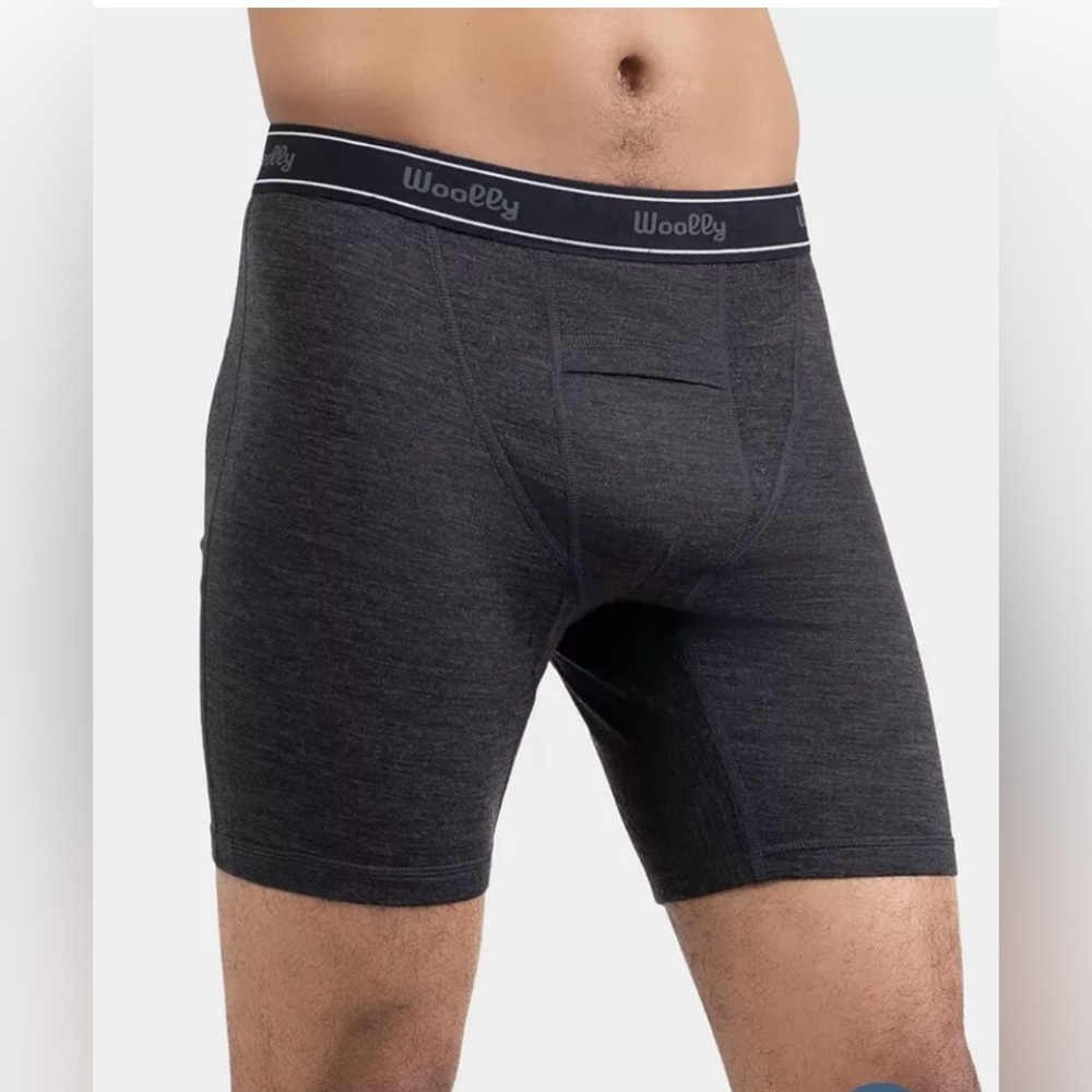 COPY - Bundle Of THREE Gray 7” inseam woolly clothing co  merinoaire boxer brief